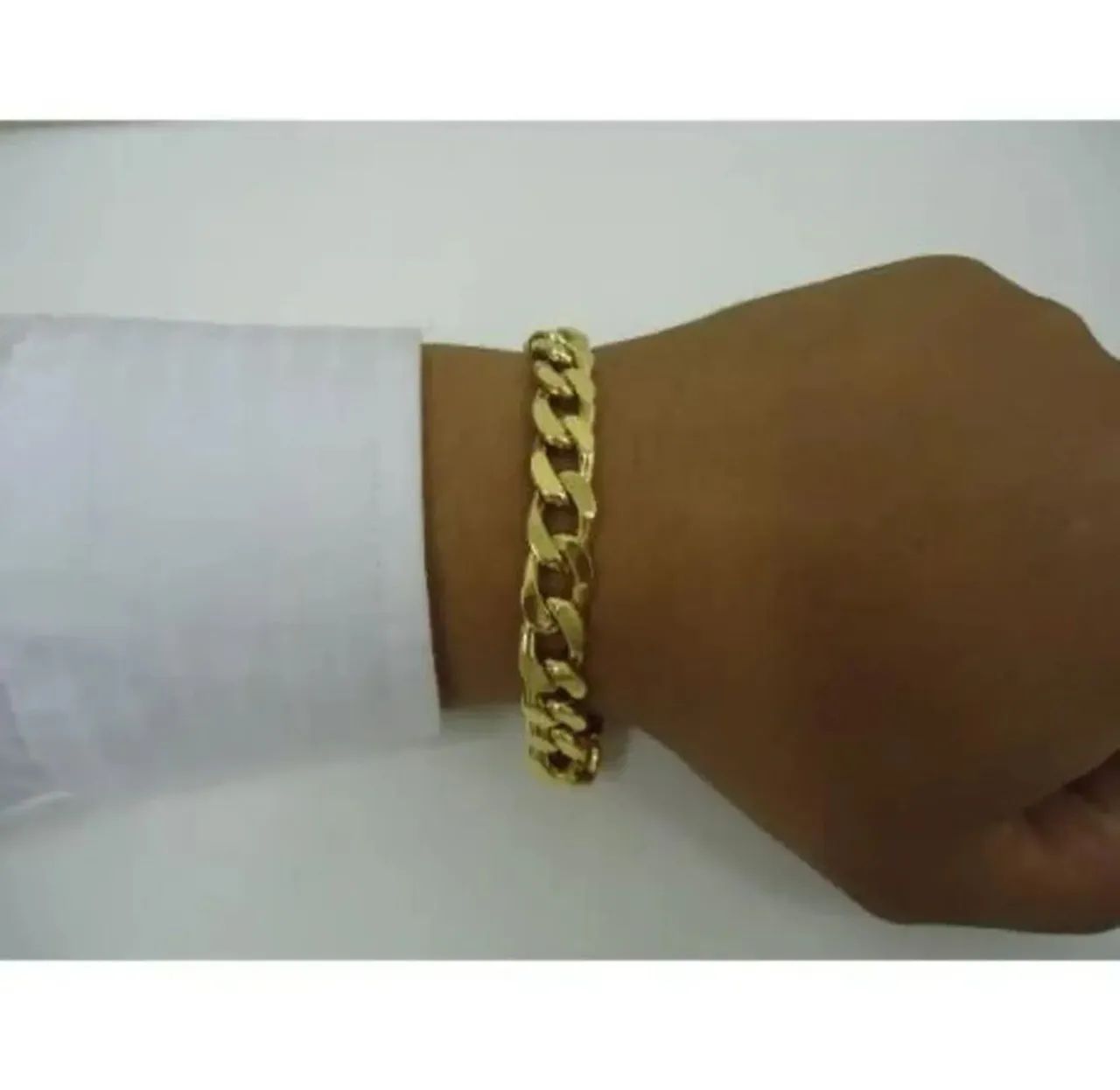 Pulseira Grumet simples em Ouro 18k