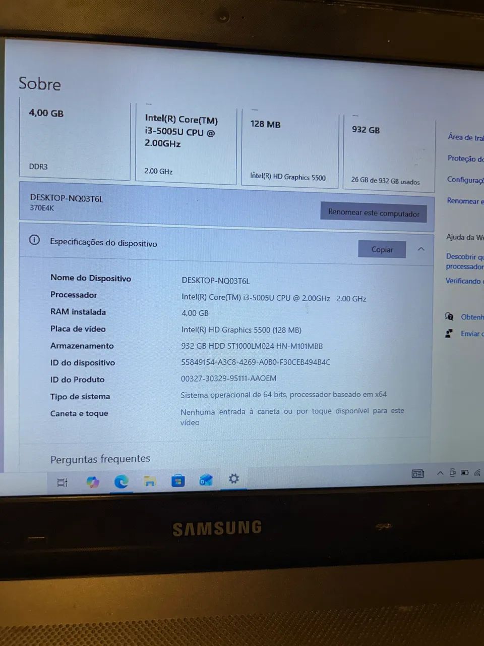 Notebook Intel Core i3 - Unico dono - Foto 4