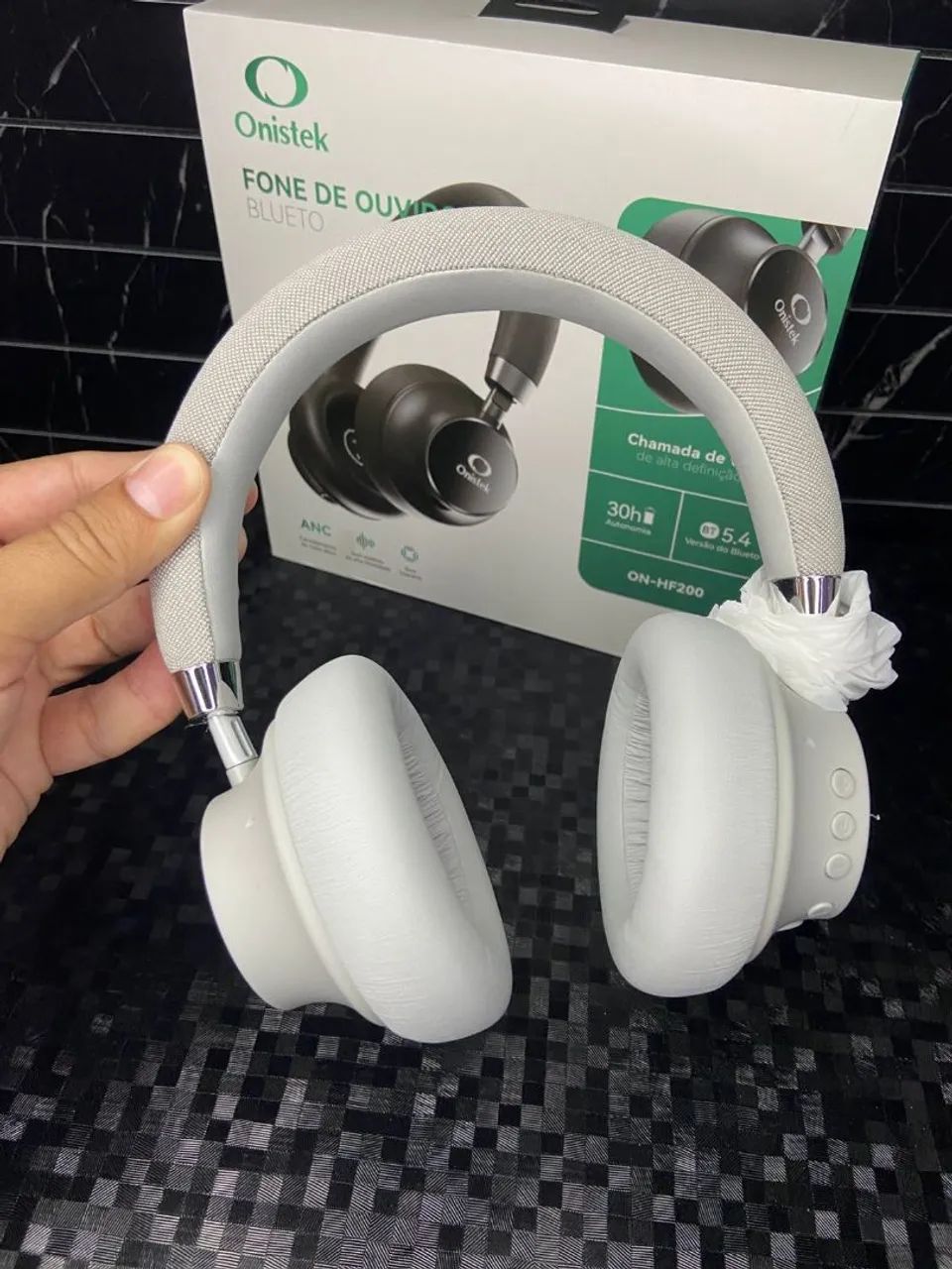 Fone de ouvido Bluetooth sem fio - com cancelamento de ruídos externos  - Foto 2