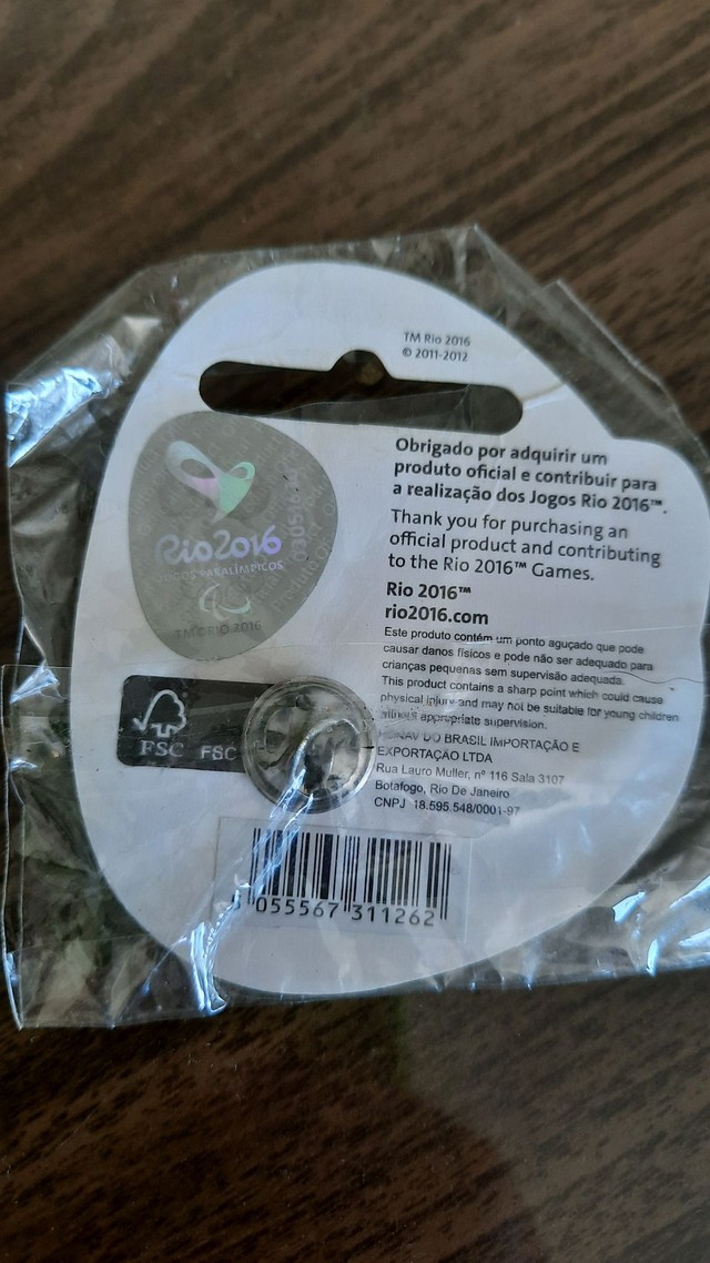 Pin / Botton / Broche Oficial das Olimpíadas Rio 2016 - Foto 2