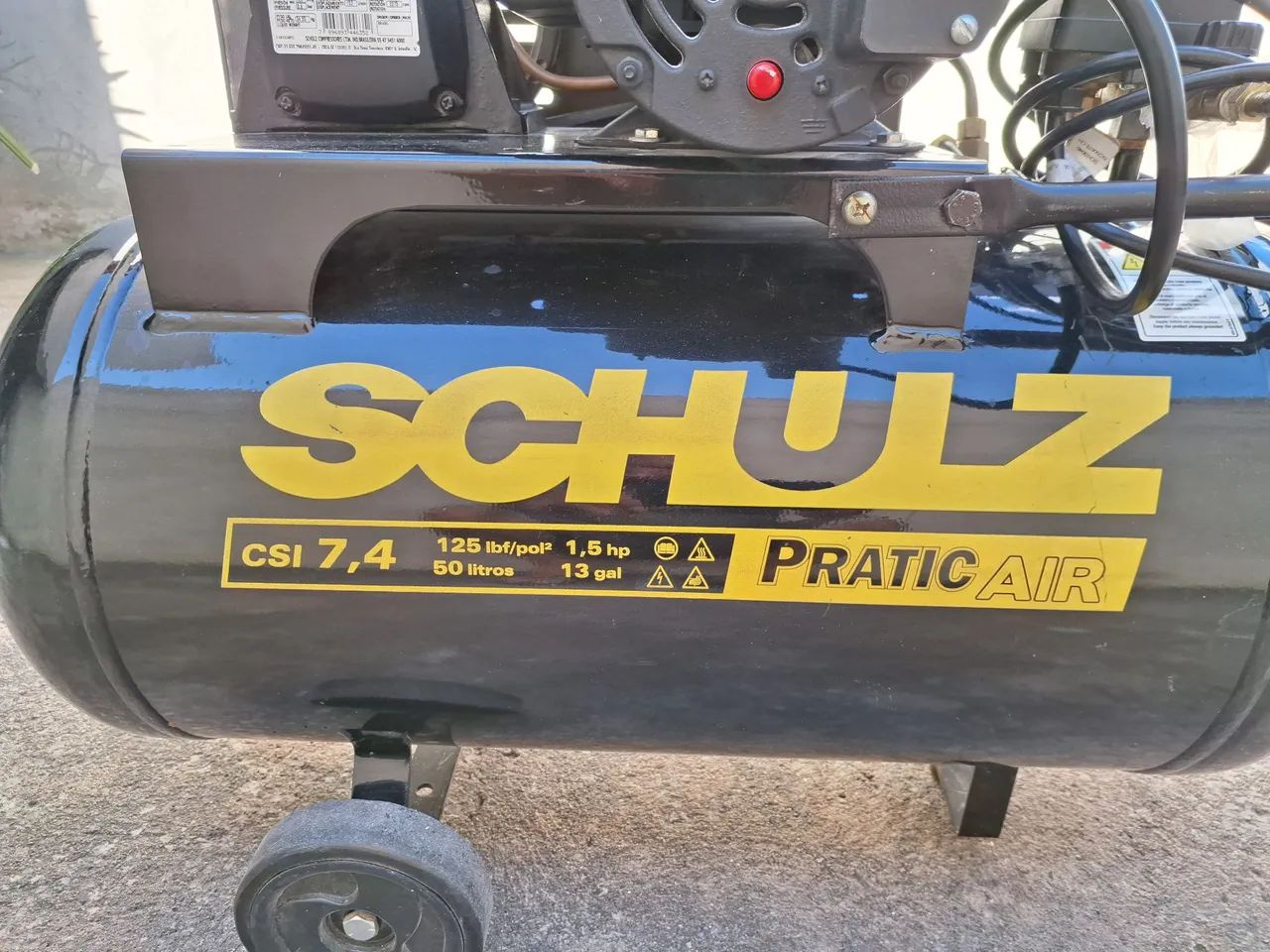 Compressor SCHUZ csi 7.4 125 libras 50 litros - Foto 3