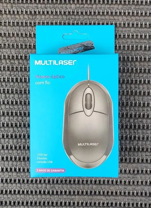 Mouse Com Fio Usb 1200Dpi Cb 120cm Mo300 Preto - multilaser