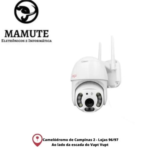 Camera Ip Externa Giratória 1080p Resistente sol e água Zoom Noturna