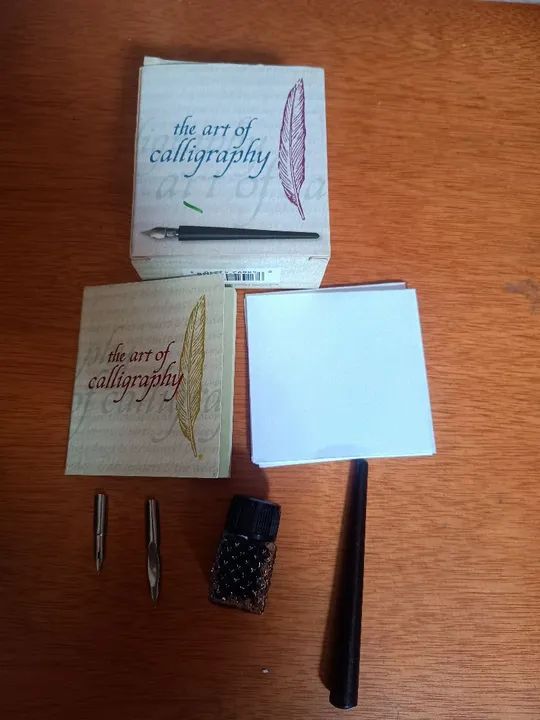 Kit de Caligrafia Antigo