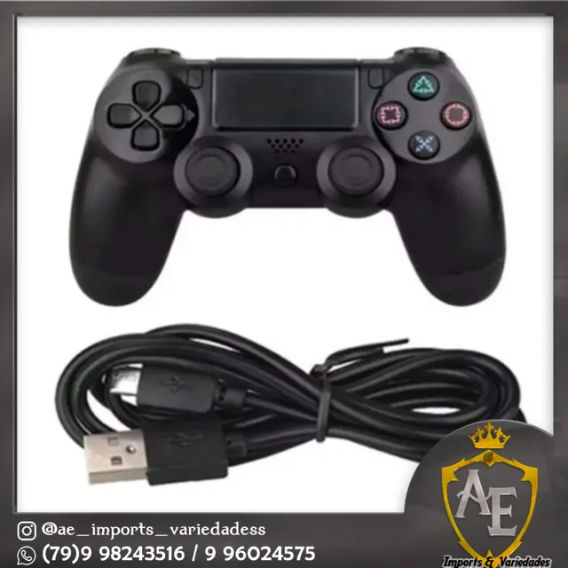 Controle ps4 com fio