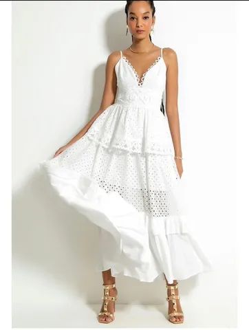 VESTIDO LONGO LOUISE OFF-WHITE - Foto 2