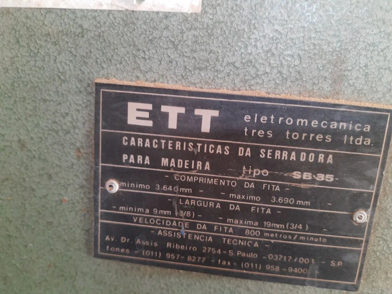 Serra de fita marca ETT - Modelo SB-35 - Foto 2