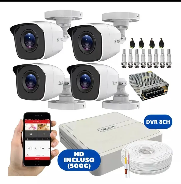 4 câmeras + instalação promoção