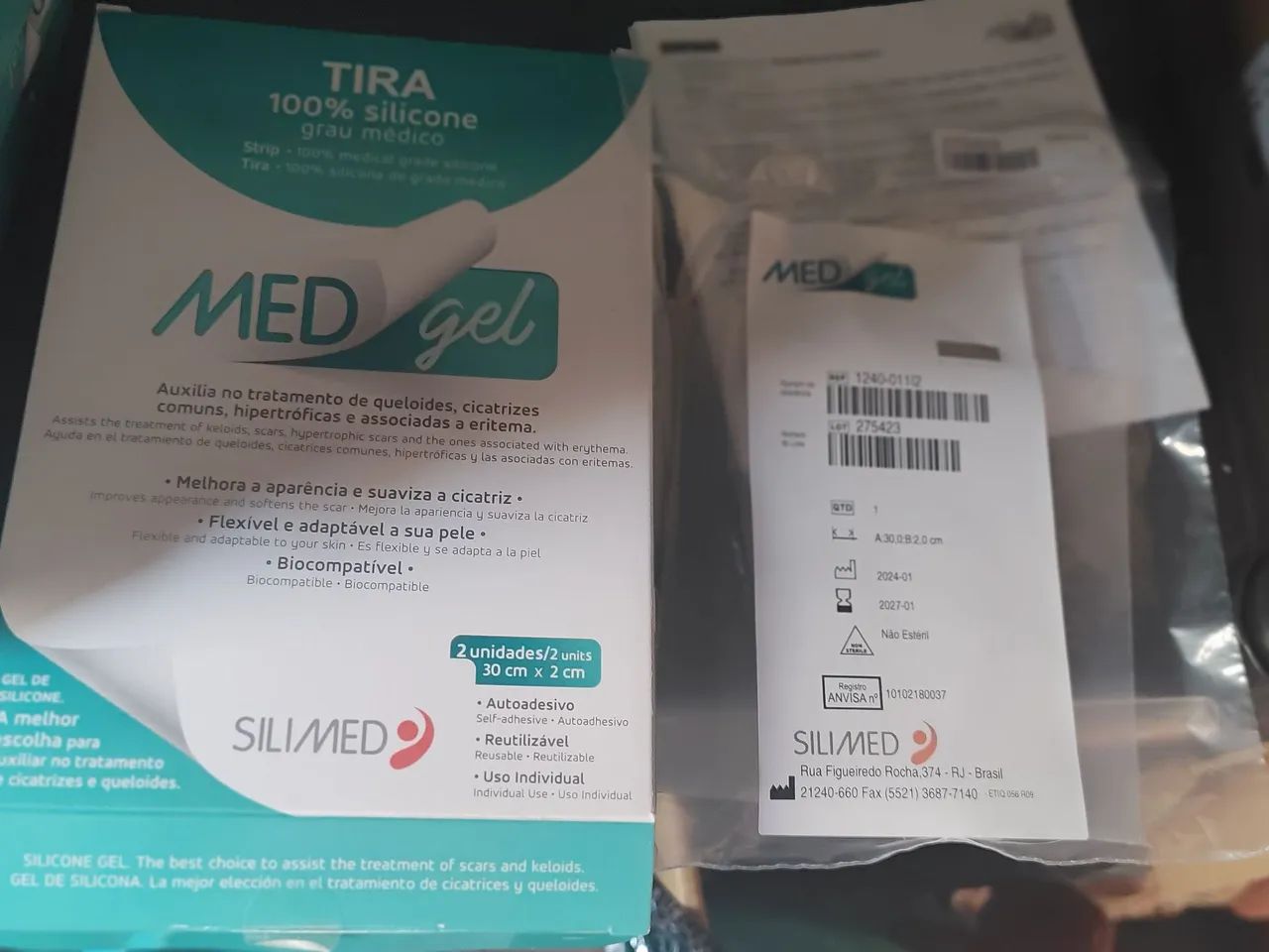 FITA DE SILICONE SILIMED MEDGEL 2 UNIDADES TAMANHO 30X2 - Foto 5