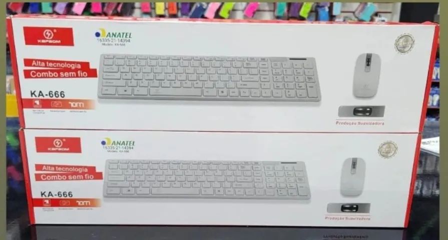 Kit Teclado + Mouse sem Fio - Foto 2