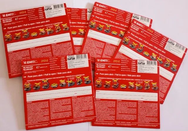 Lote 6 DVD-R Virgens Emtec Lacrados - Foto 2