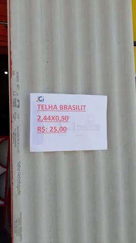 Telha fibrocimento 2,44x0,50 frete grátis - Foto 4