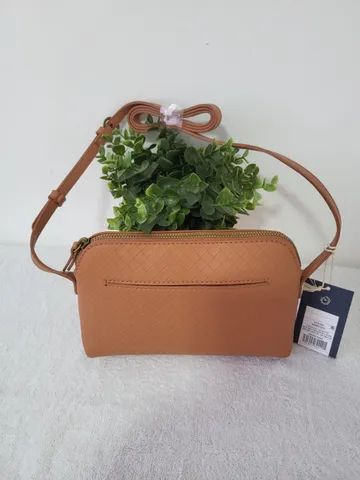 Bolsa tiracolo - Linha Universal Castanho Claro