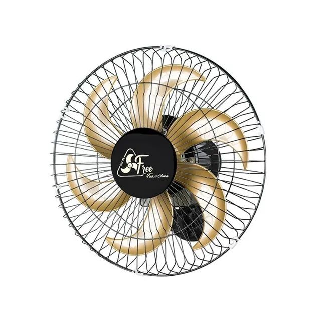 Ventilador De Parede Venti-Delta Delta Free 40Cm Preto Bivolt