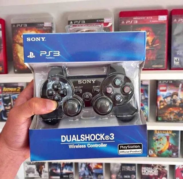 Controle PS3 DualShock 3, sem fio