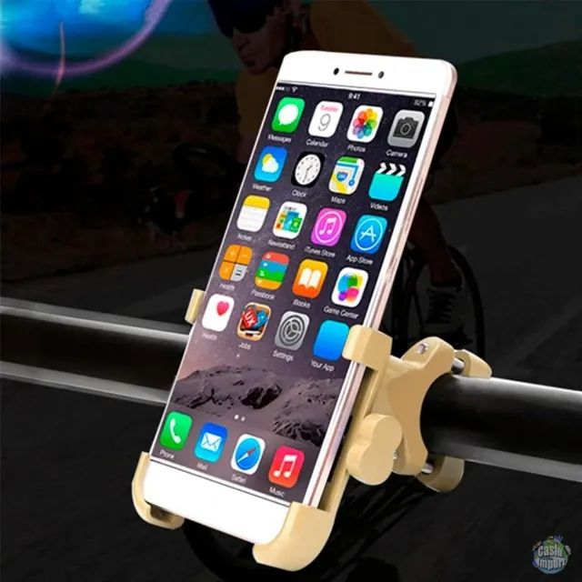 Suporte de Celular em alumínio para Motos e bicicletas - Foto 4
