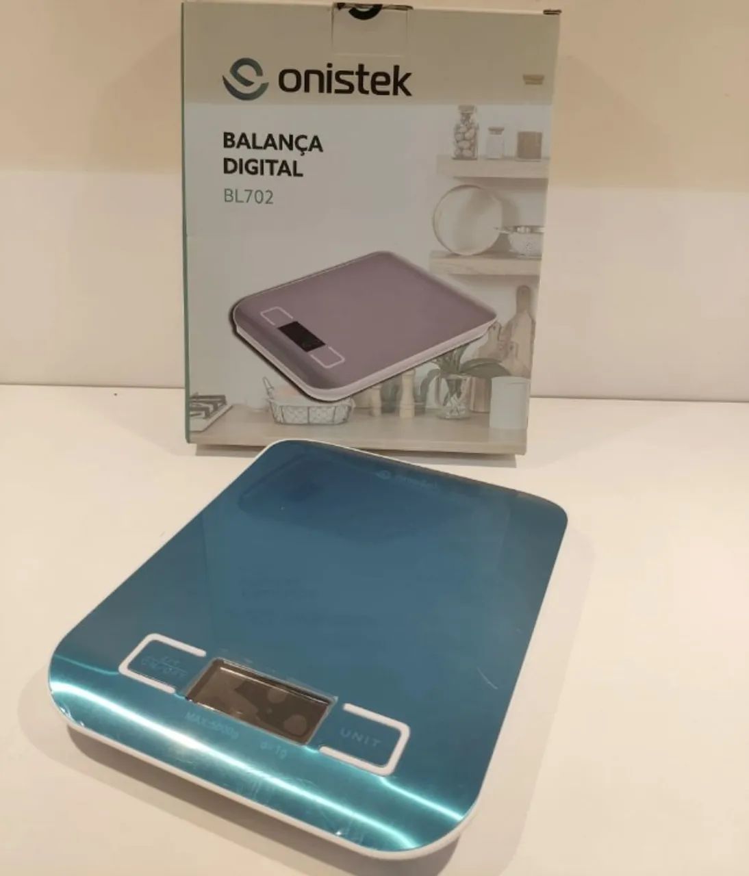 Mini Balança Digital de Cozinha Inox Alta Precisão com visor Digital 5KG - knup BL702