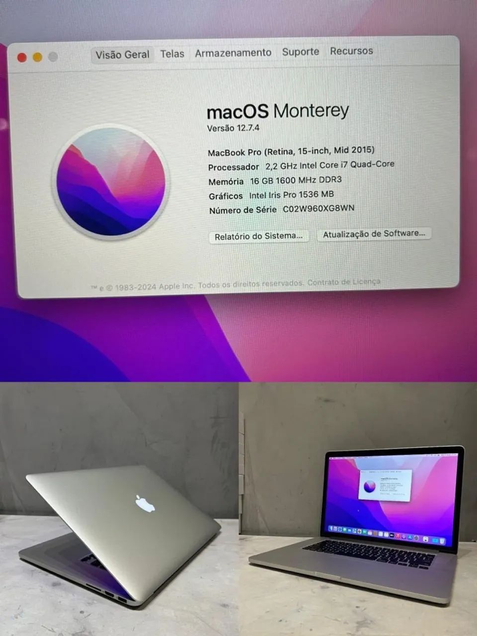 MacBook本体 MacBook Pro 15inch Mid 2015 16GB / 256GB macbook pro 15 mid 2015