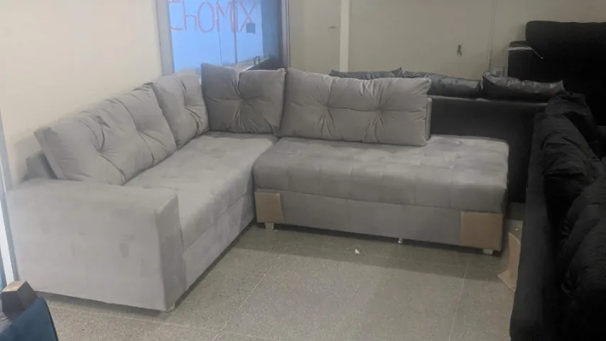 SOFA DE CANTO TUCSON 5 LUGARES ESPUMA D33 OFERTA ÚNICA