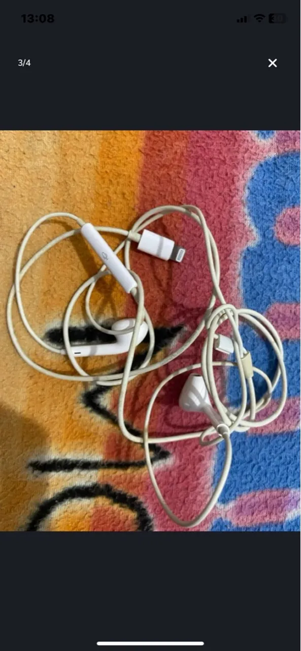 Fone de ouvido com fio Apple