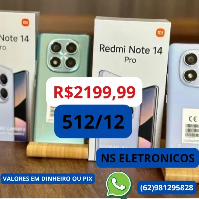 Smartphone Xiaomi Redmi Note 14 Pro 4G Global 512GB 12GB RAM Dual SIM