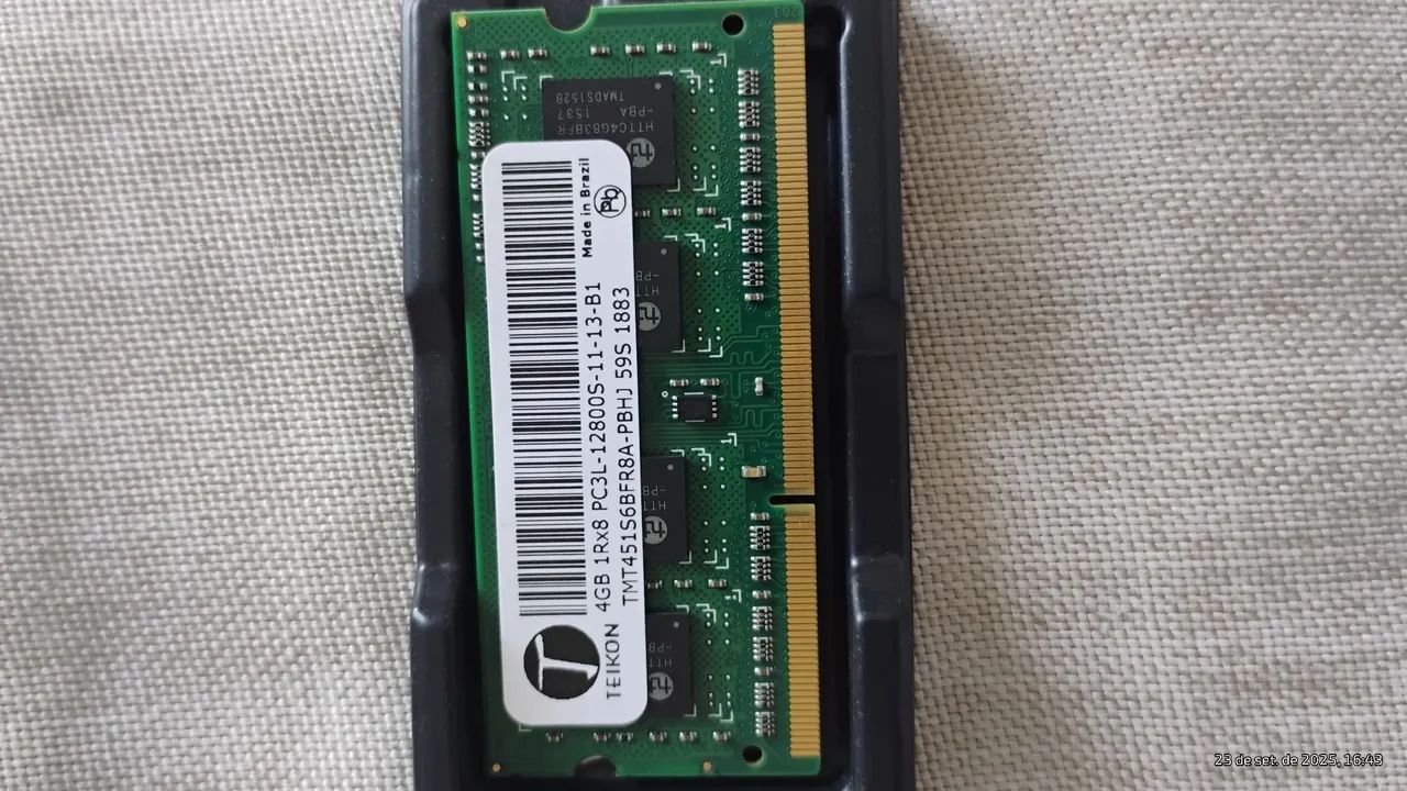 Memória DDR3L 4g para notebook 