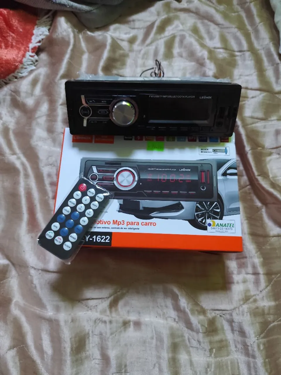 Som Automotivo MP3 Bluetooth LEOMOX Y-1622
