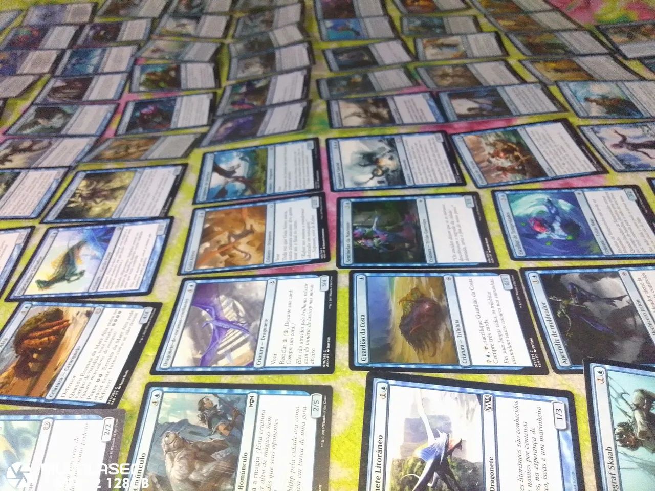 Lote de cartas MAGIC azul sem repetir original bem conservada 100 unidades pra jogar e  - Foto 4
