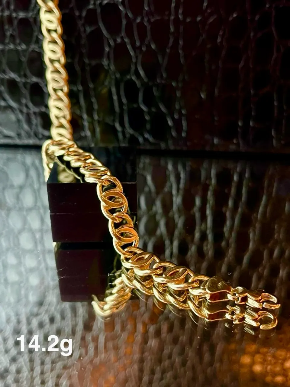 Pulseira masculina em ouro 18k