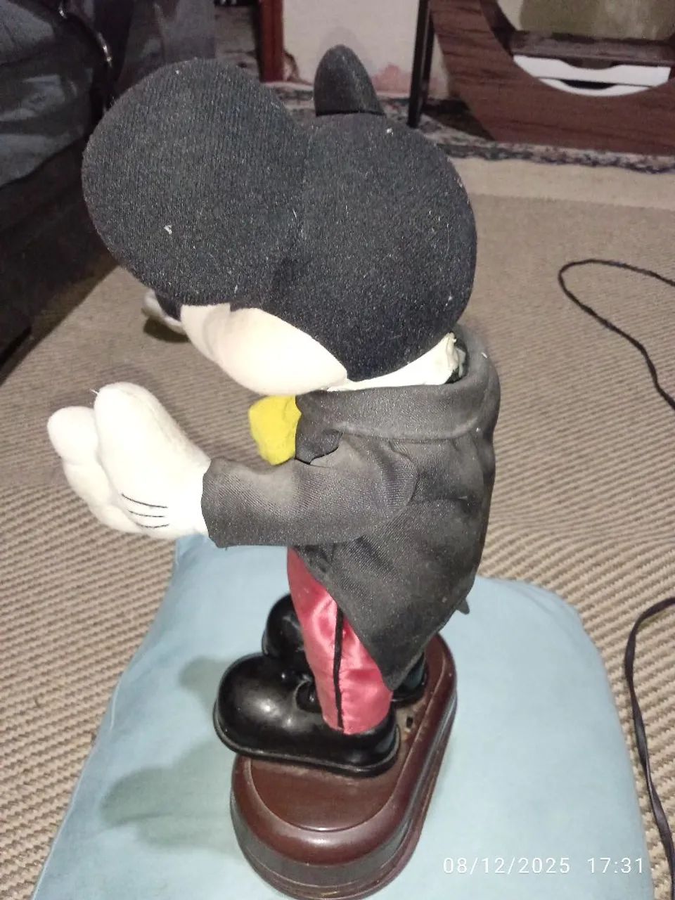 Antigo brinquedo musical Mickey Mouse. - Foto 3