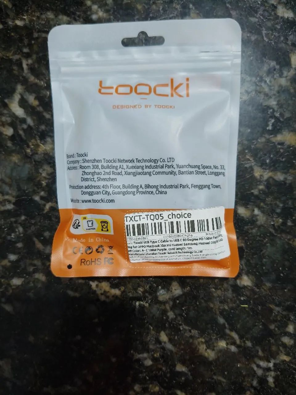 Cabo USB-C Toocki Original - Carregamento e Dados - Foto 2