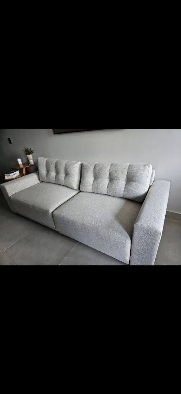 Sofá 3 lugares moderno e confortável - Foto 3