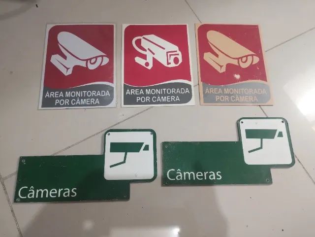 Placa Ambiente Monitorado Por Cameras De Segurança