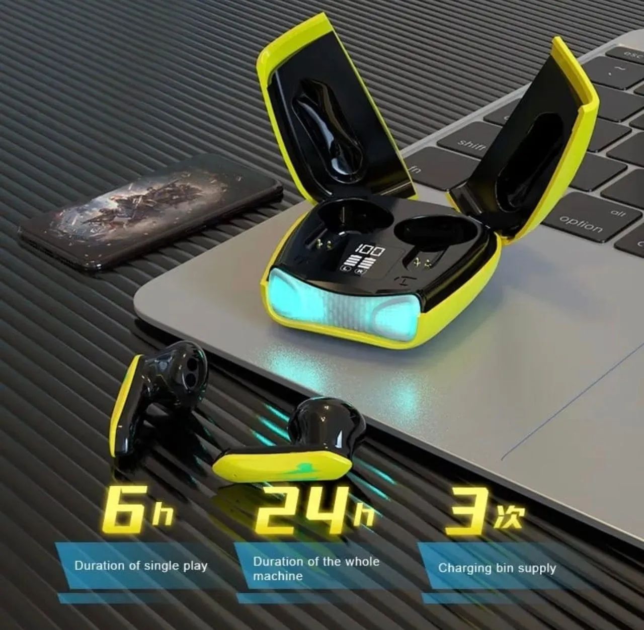 Fone De Ouvido Bluetooth Gamer S08 - Foto 4