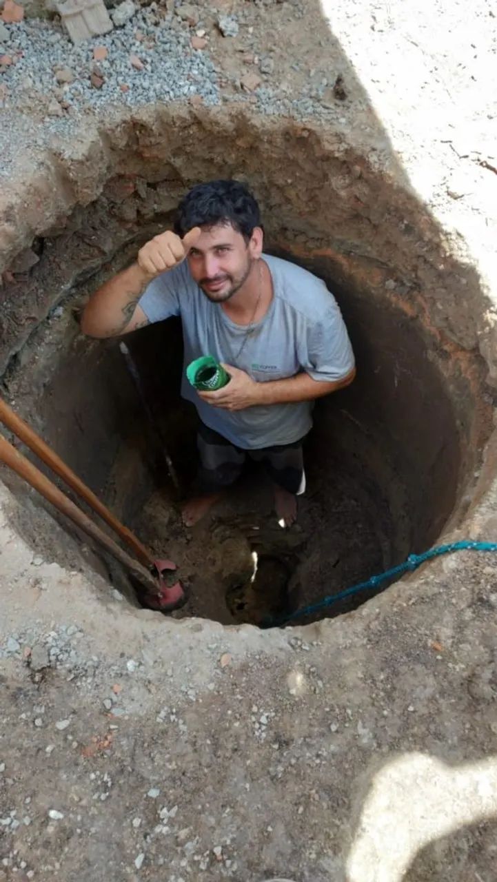 Tubulões e cisterna 