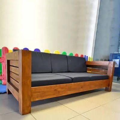 Sofá de Madeira Maciça 2 Lugares - Foto 5