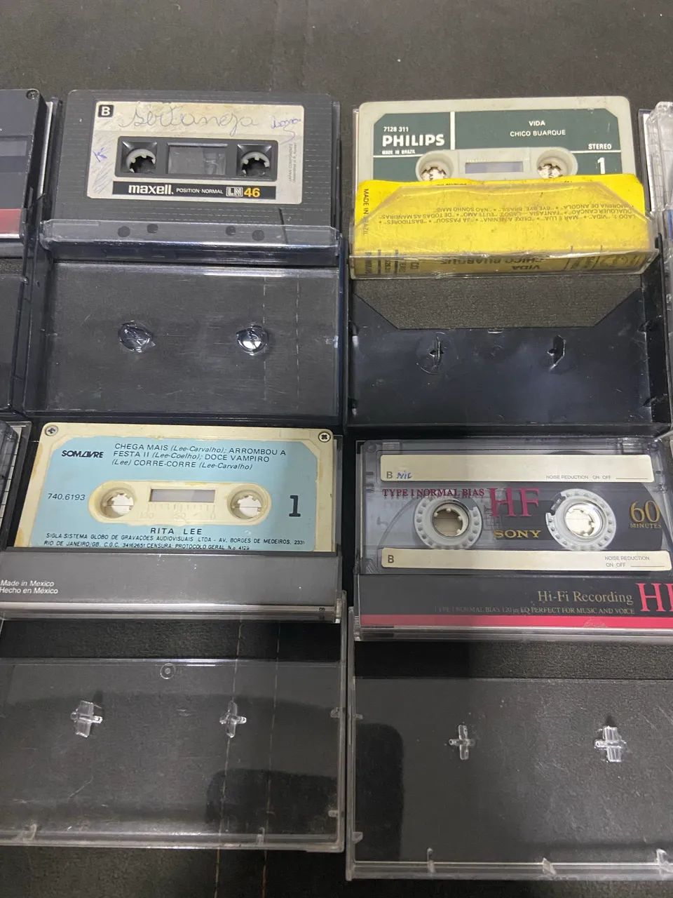 Lote 10 fitas k7 áudio gravadas usadas  - Foto 4