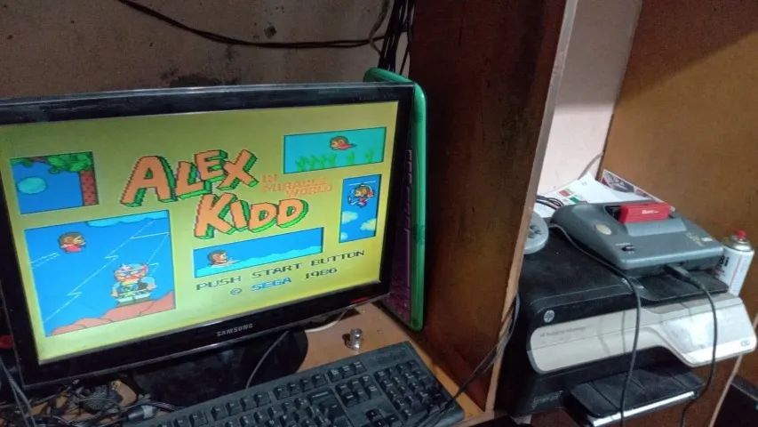 Master System L1 Com 1 Controle Original Mod Av Everdrive 1000 Jogos e Cabos - Foto 3