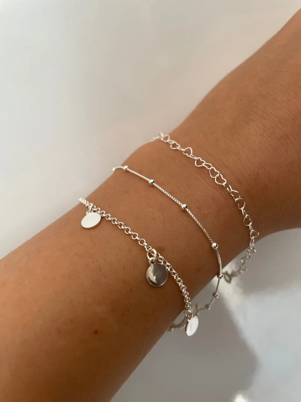 Pulseiras de Prata Delicadas