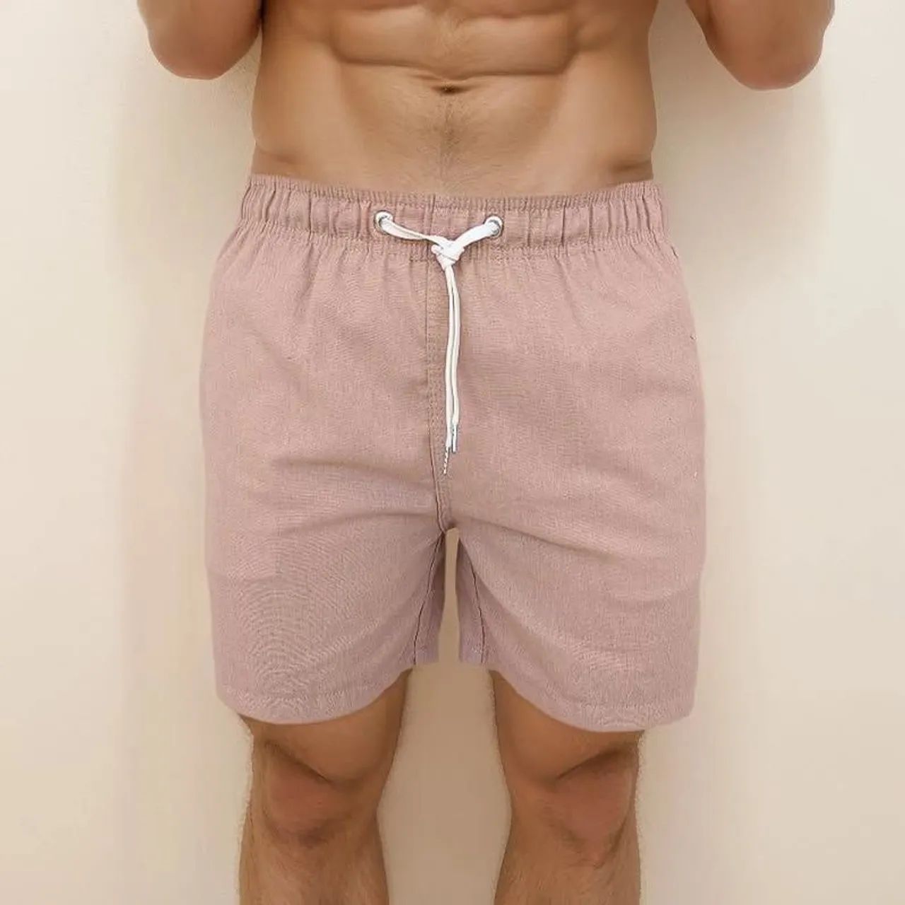 Shorts Masculino de Linho plus size - Foto 2