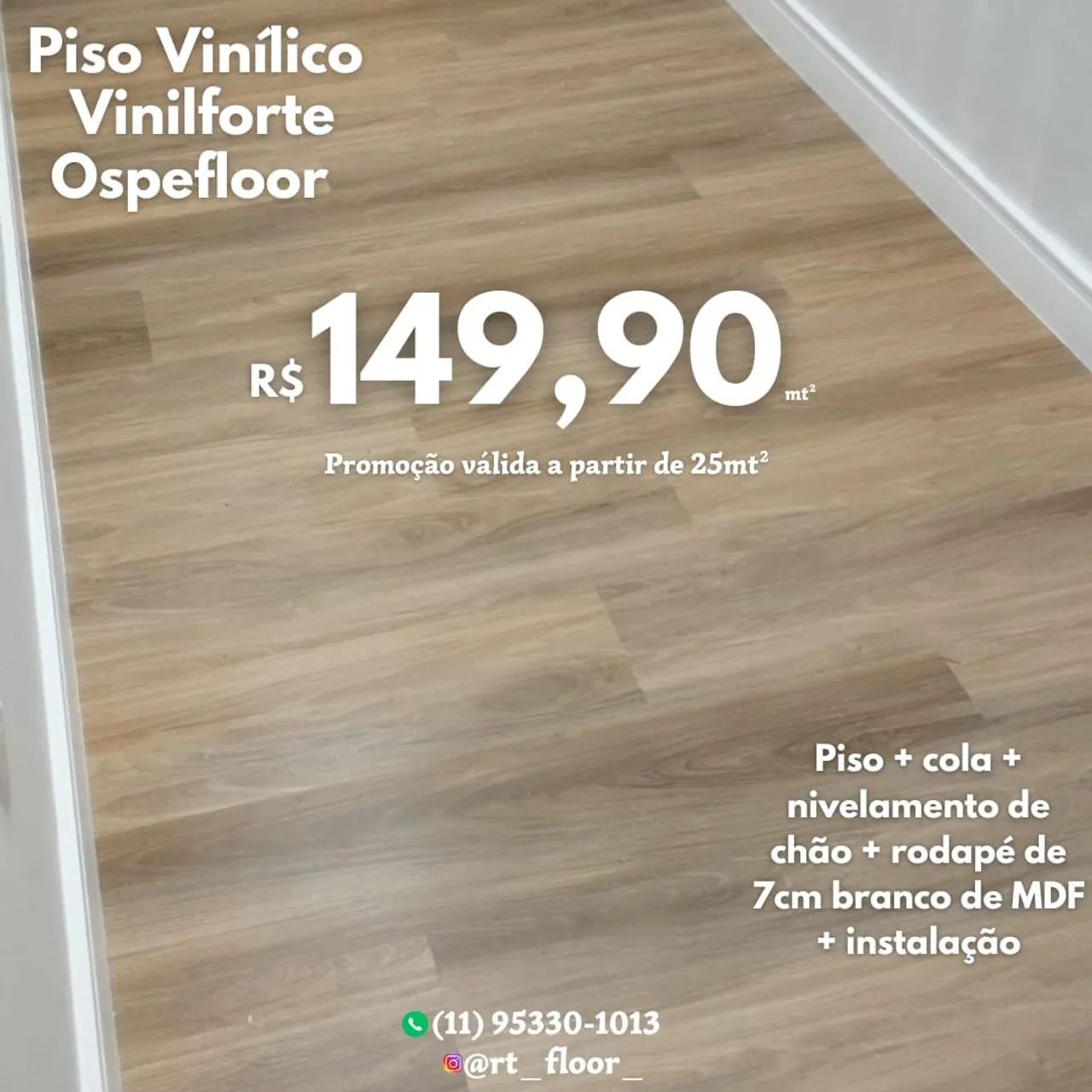 Piso Laminado Novo,piso vinílico  - Foto 3