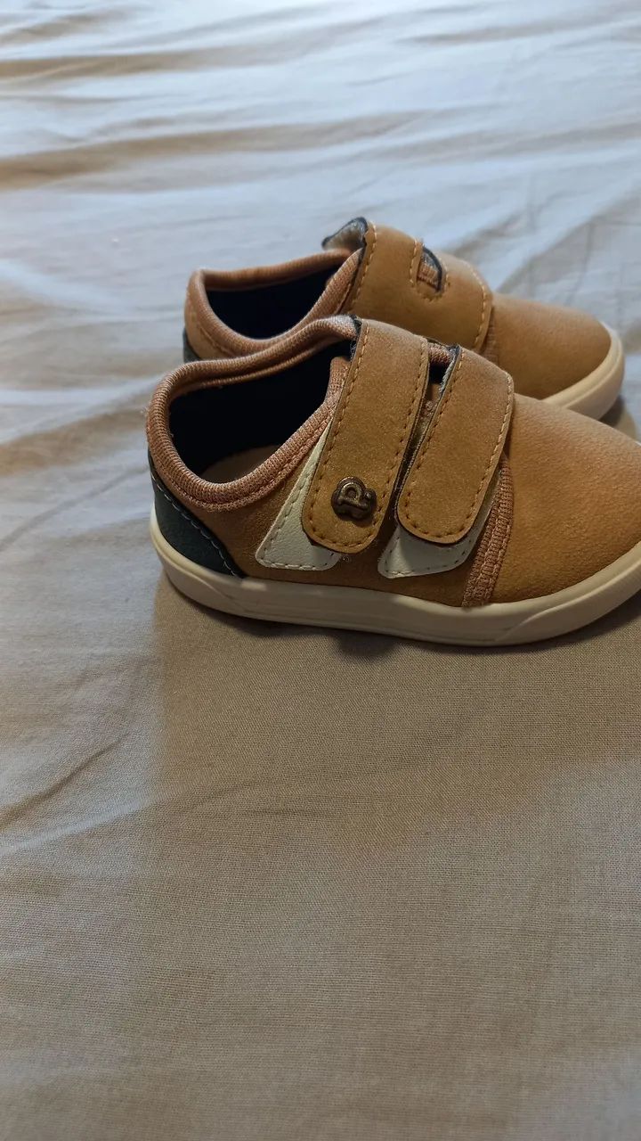 Tênis Bebê Marrom - Foto 2