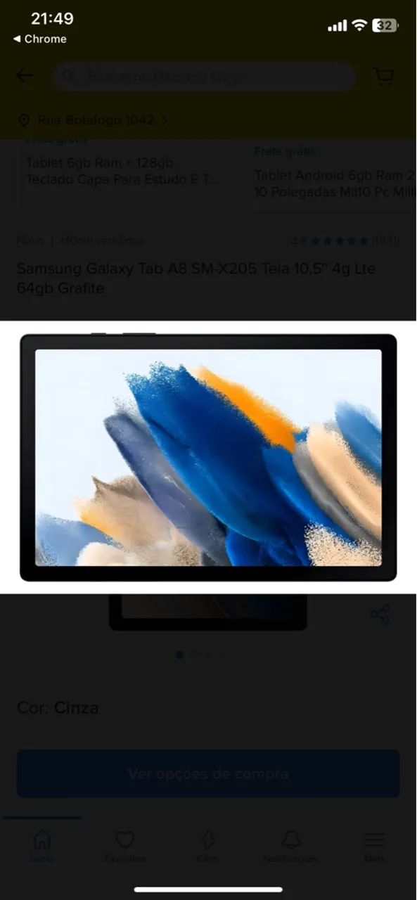 Tablet Samsung Tab A8 SM-X205