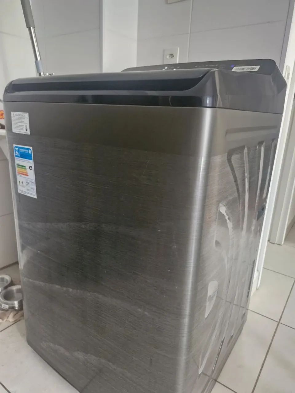 Máquina De Lavar 18kg Titânio Na-f180p7tb Panasonic