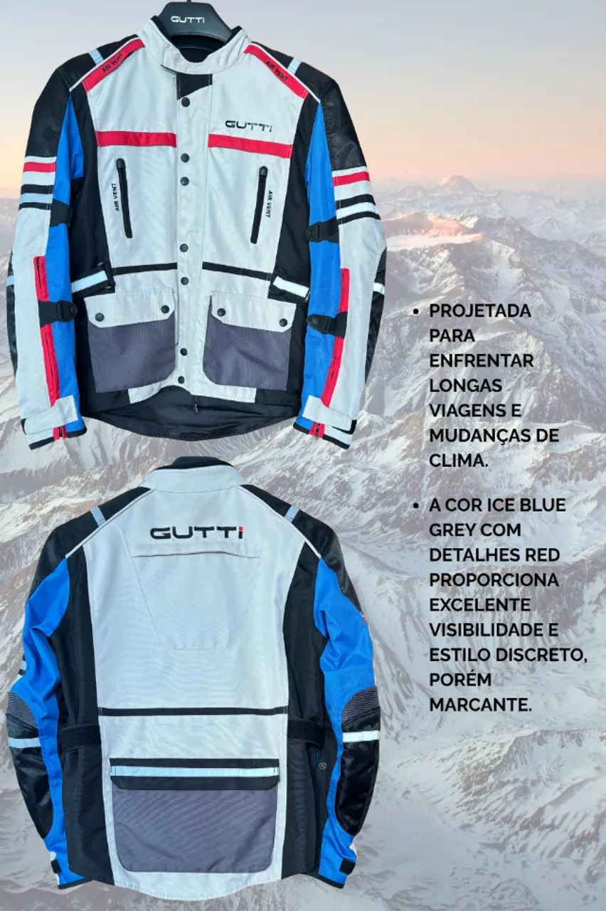 Jaqueta GUTTI Andes G4075 - Parka Ice/Blue (TAM. L) - Usada uma única vez. Impecável! - Foto 2