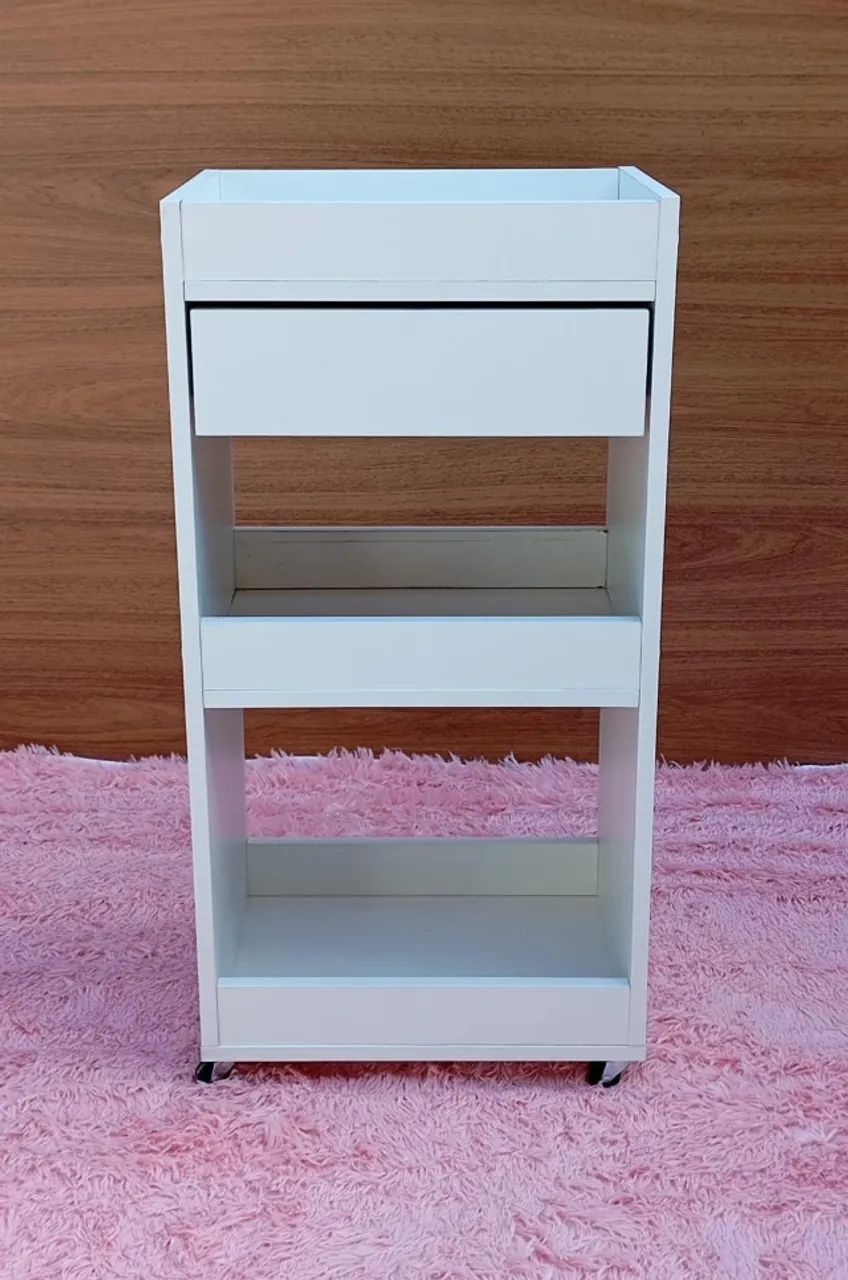 Promoção Carrinho Auxiliar 1 Gaveta 100% MDF, Entrega Gratuita na Grande Vitória ES   - Foto 4