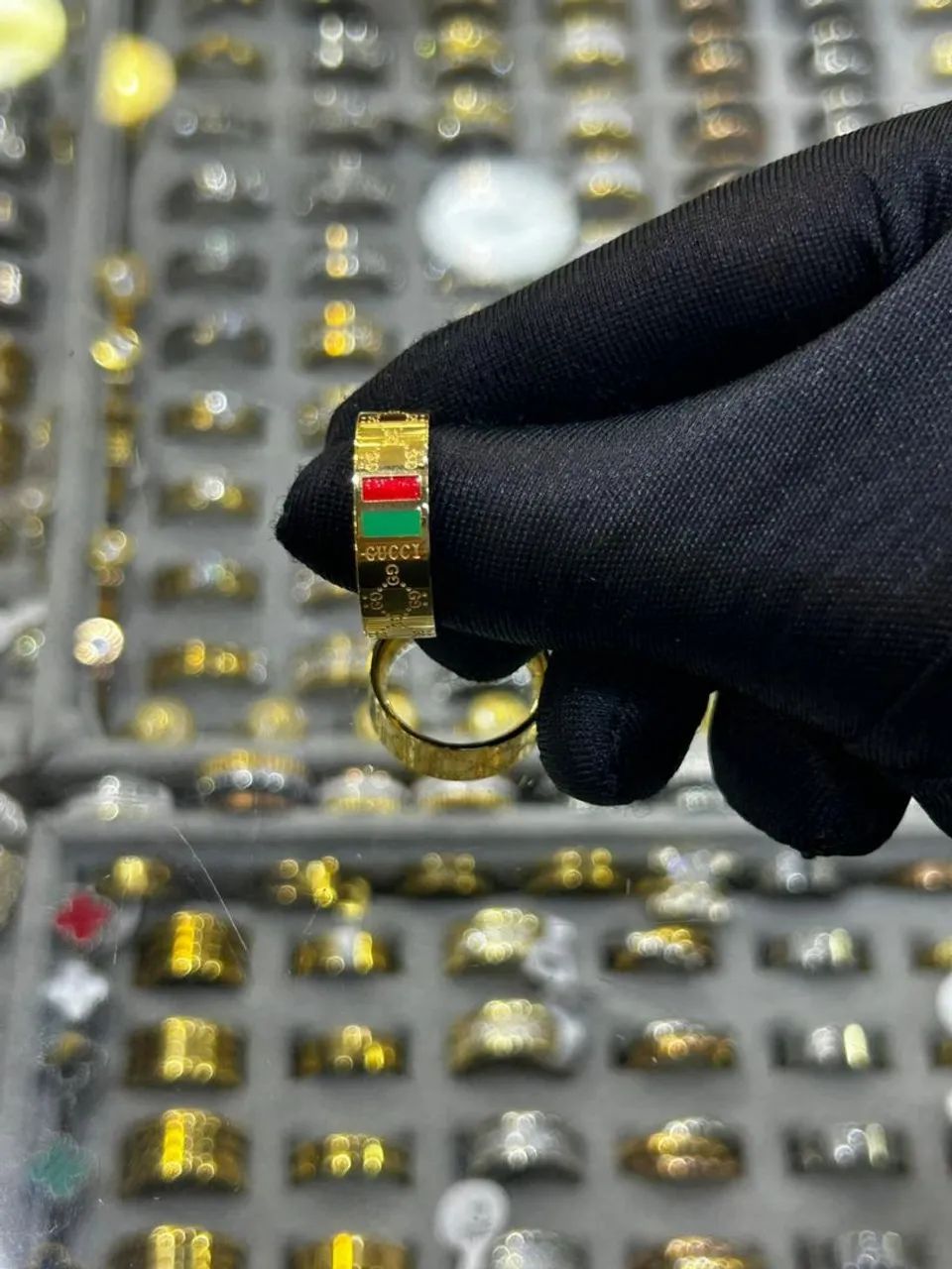 Anel Aliança gucci 12 milésimos de ouro 18k 