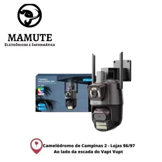 Câmera Wifi Externa A Prova D'água 6.mp Dupla Sc-b42 It-blue