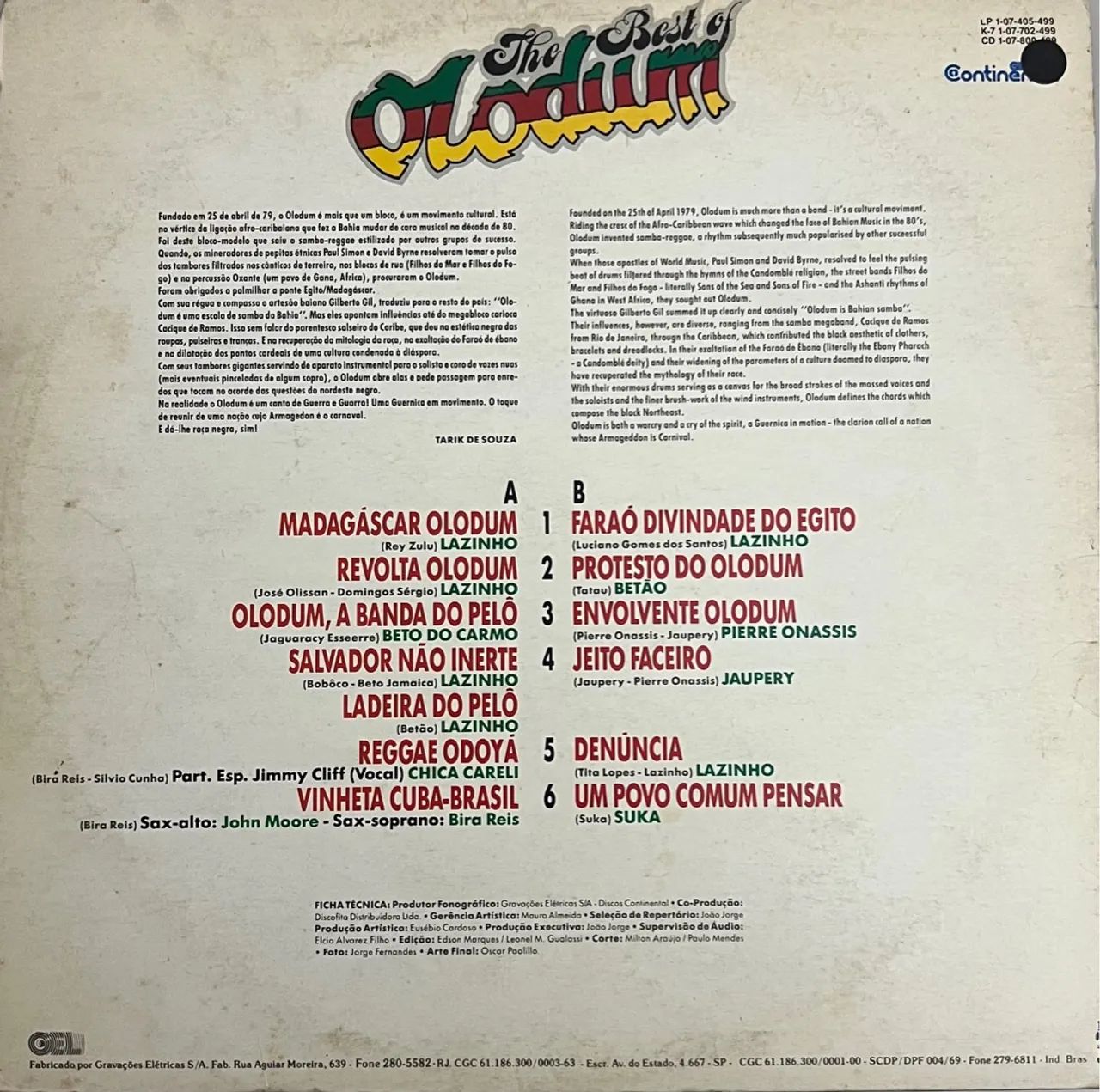 Disco The best of Olodum  - Foto 5