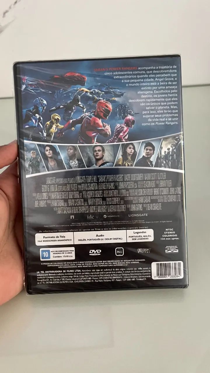 DVD Lacrado POWER RANGERS O FILME (2017) - Saban's - Raro